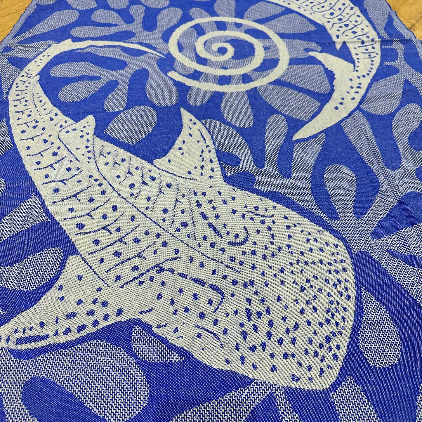 Blue Whale Shark Turkish Towel - Sand Resistant & Quick Dry