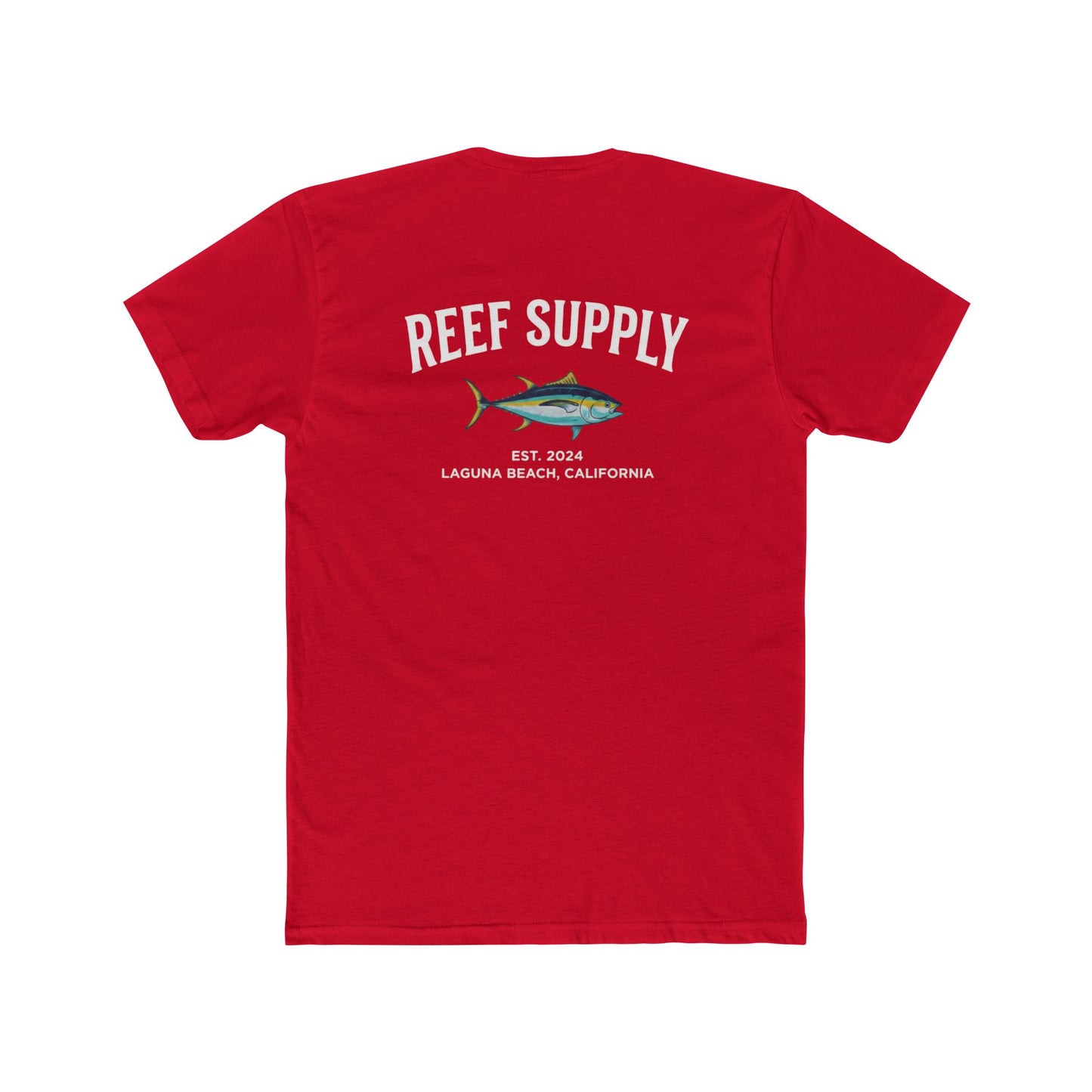 Reef Supply Graphic Tee — Laguna Beach Tuna Logo Cotton Unisex T-Shirt