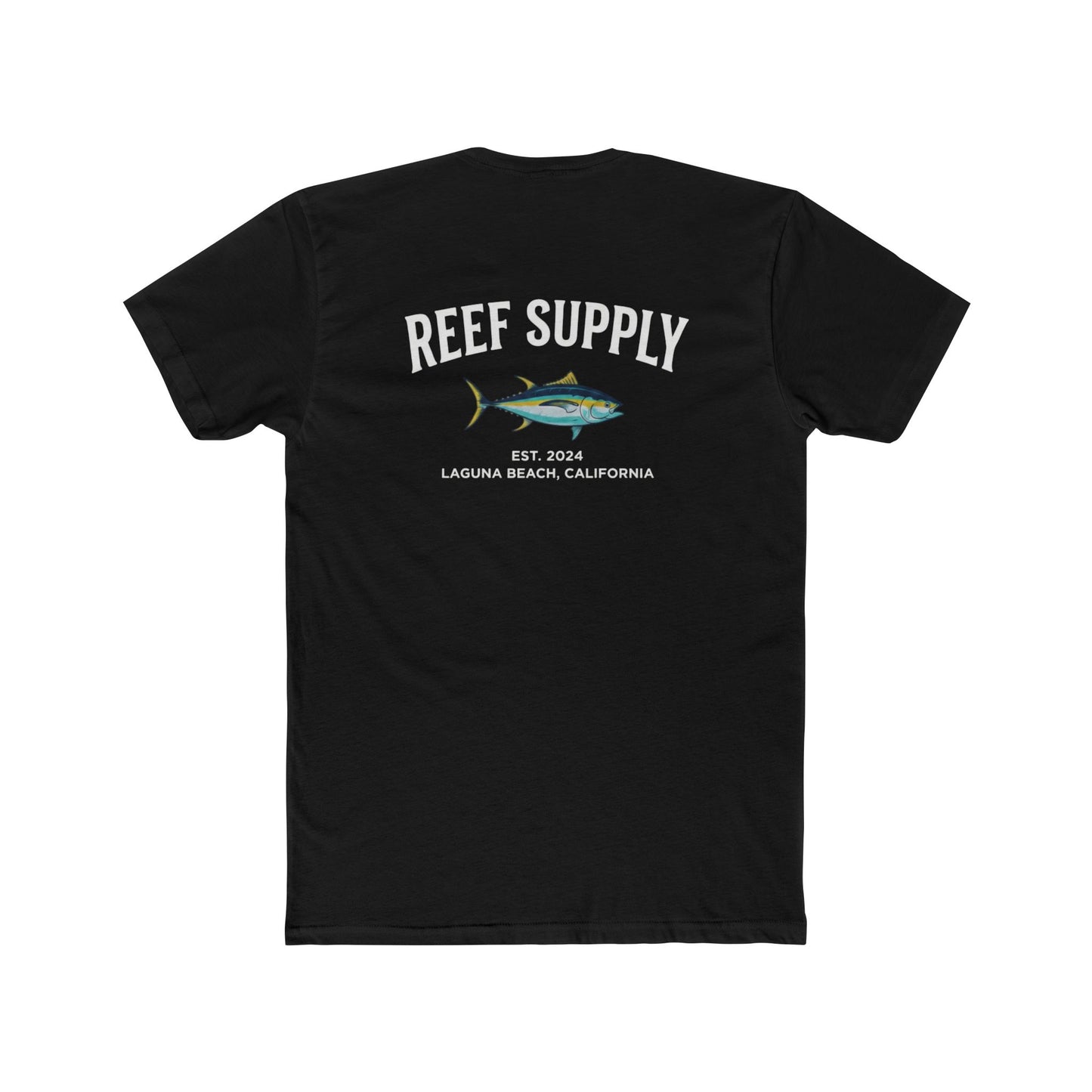 Reef Supply Graphic Tee — Laguna Beach Tuna Logo Cotton Unisex T-Shirt