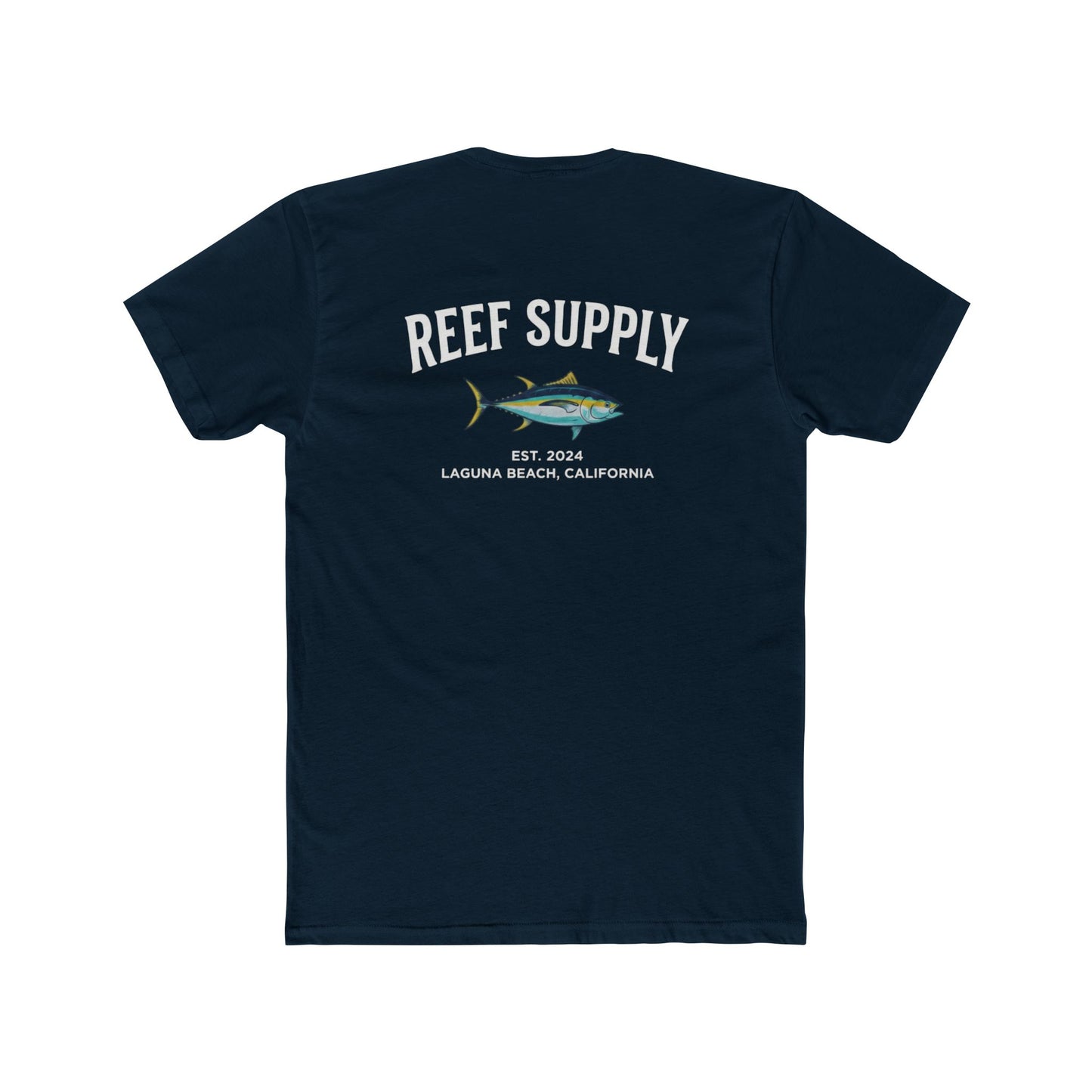 Reef Supply Graphic Tee — Laguna Beach Tuna Logo Cotton Unisex T-Shirt