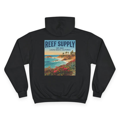 Reef Supply x Champion Hoodie — Laguna Beach Coastal Vintage Surf Pullover