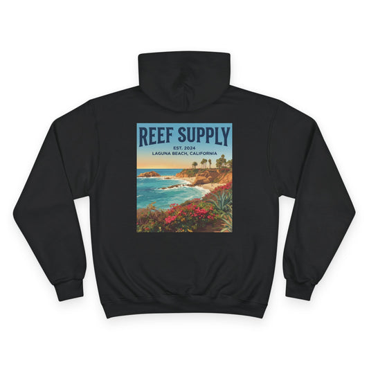 Reef Supply x Champion Hoodie — Laguna Beach Coastal Vintage Surf Pullover