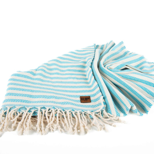 Turquoise Harem Turkish Beach Towel